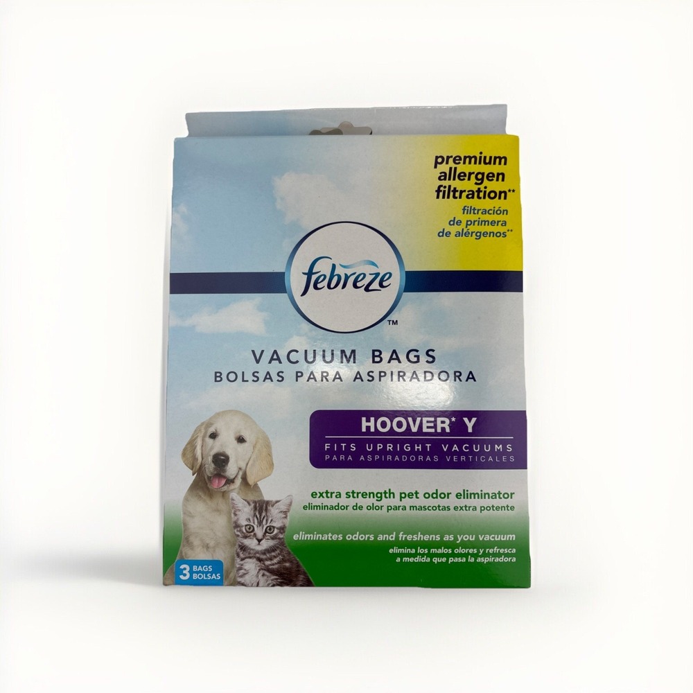 3-Pack Febreze‎ Hoover Y Vacuum Bags Extra Strength Pet Odor Eliminator